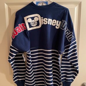 NWT Disney Navy and White Striped Spirit Jersey size XS